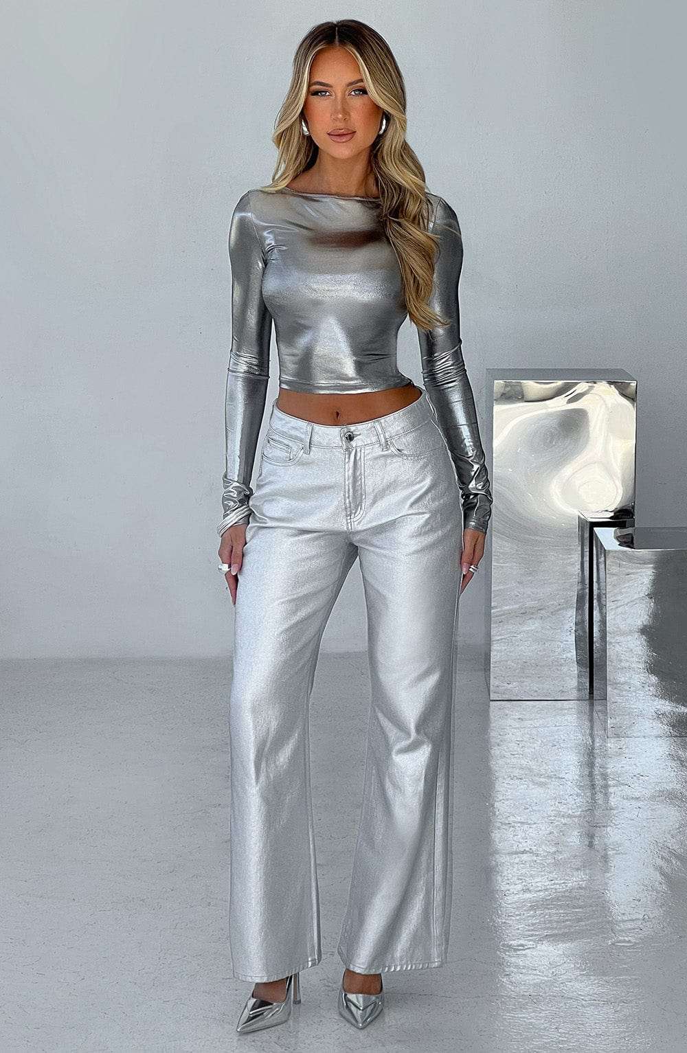 Cassidy Pant - Silver Ryvelle