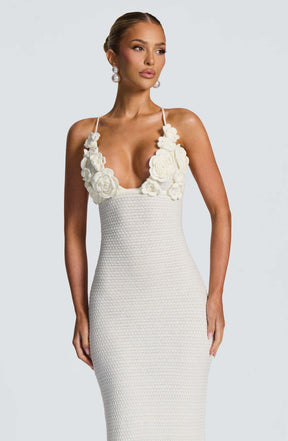 Celaena Maxi Dress - Ivory Ryvelle