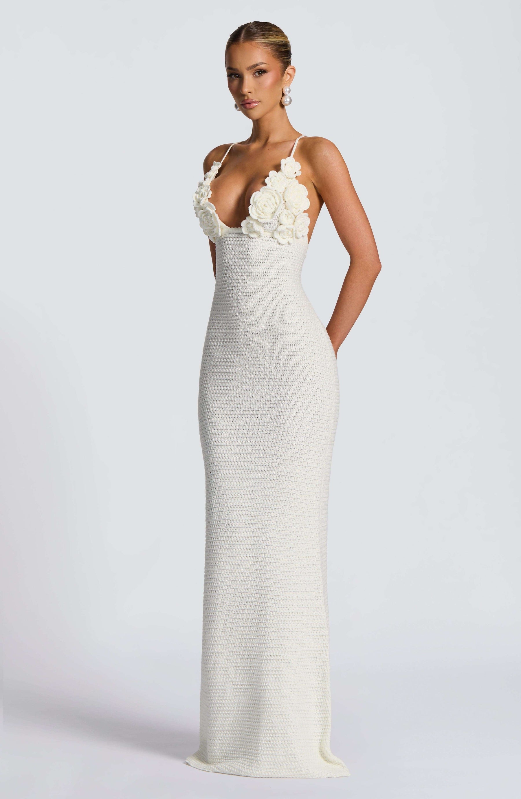 Celaena Maxi Dress - Ivory Ryvelle