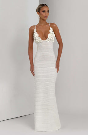 Celaena Maxi Dress - Ivory Ryvelle