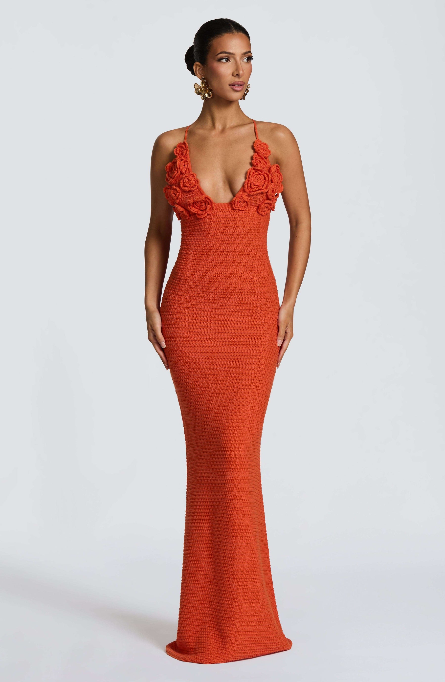 Celaena Maxi Dress - Orange Ryvelle