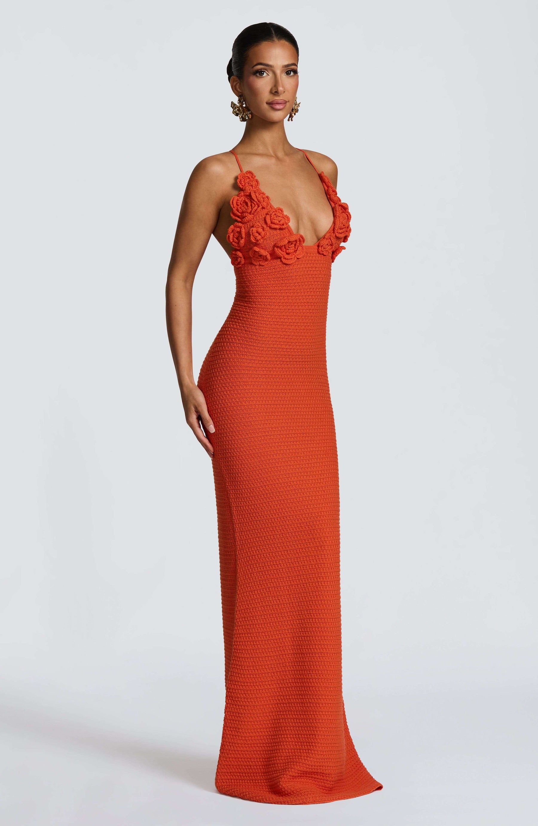 Celaena Maxi Dress - Orange Ryvelle