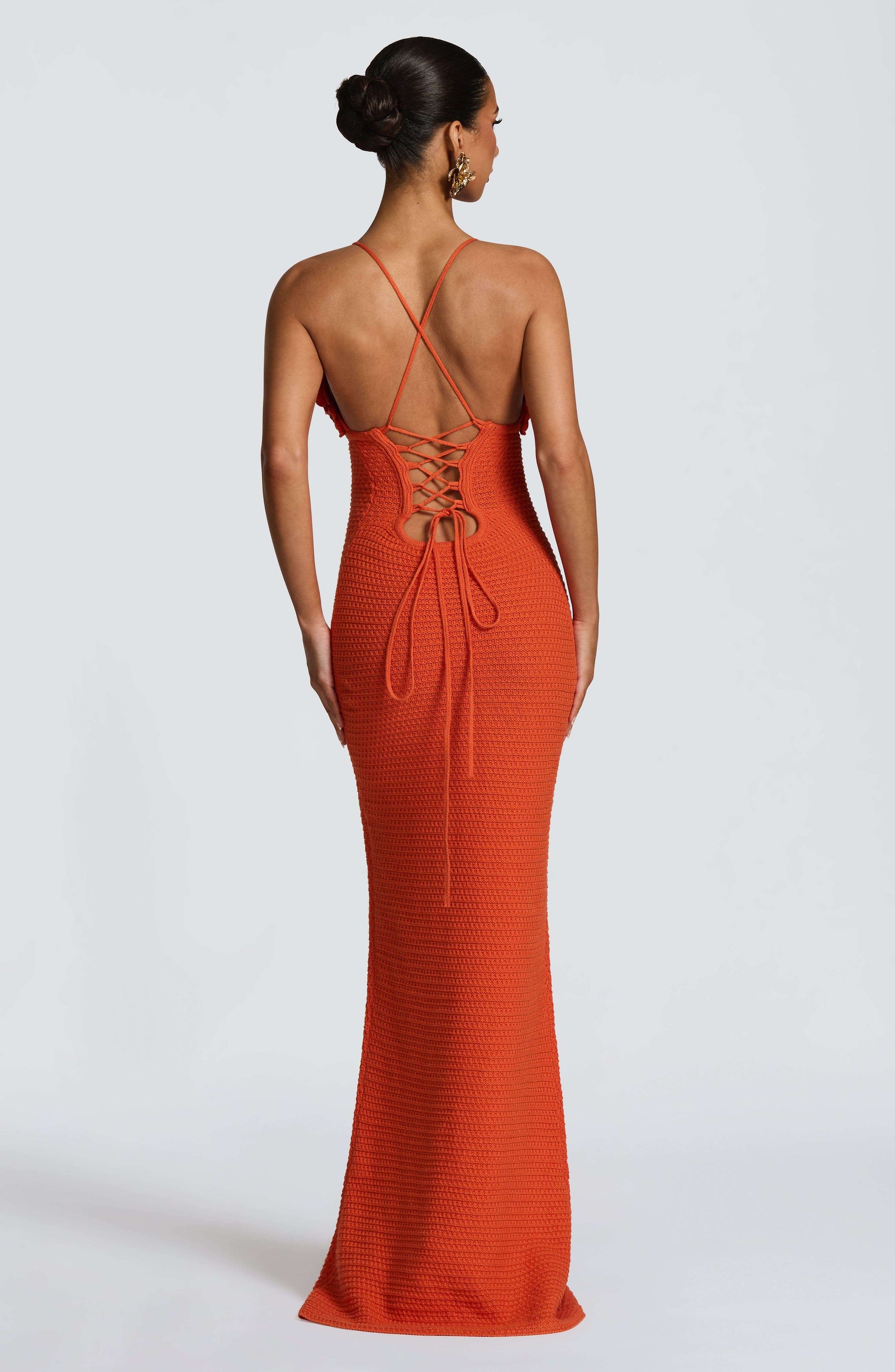Celaena Maxi Dress - Orange Ryvelle