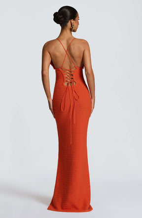 Celaena Maxi Dress - Orange Ryvelle