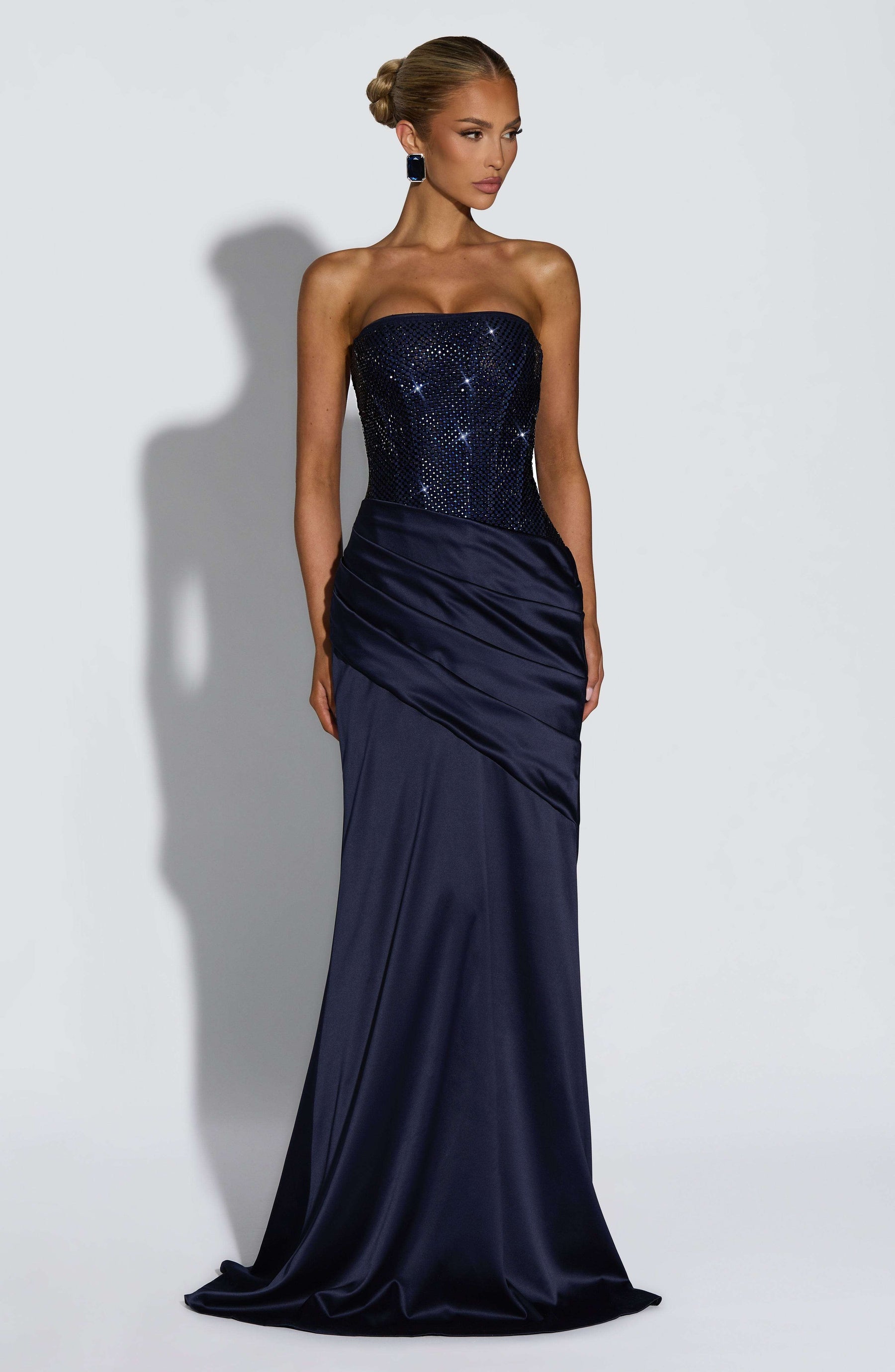 Celestia Maxi Dress - Navy Ryvelle