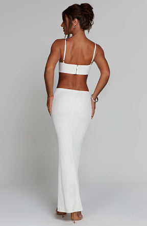Celine Maxi Dress - White Ryvelle