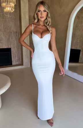 Celine Maxi Dress - White Ryvelle