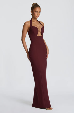 Charlotte Maxi Dress - Cherry Lacquer Ryvelle