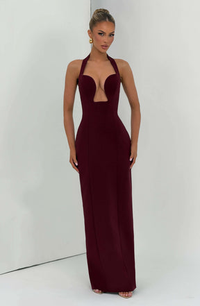 Charlotte Maxi Dress - Cherry Lacquer Ryvelle