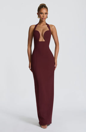 Charlotte Maxi Dress - Cherry Lacquer Ryvelle