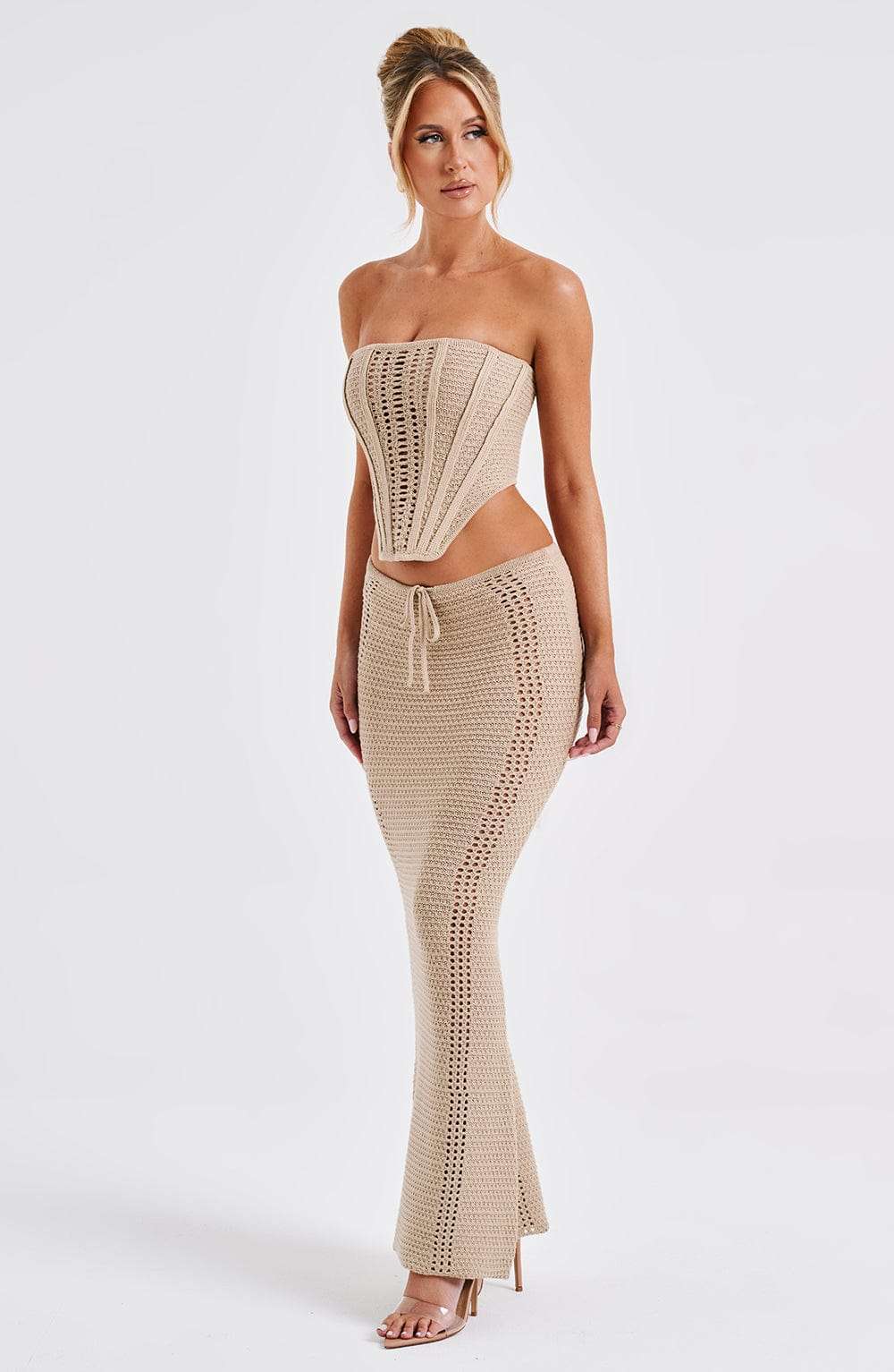 Chayenne Maxi Skirt - Beige Ryvelle