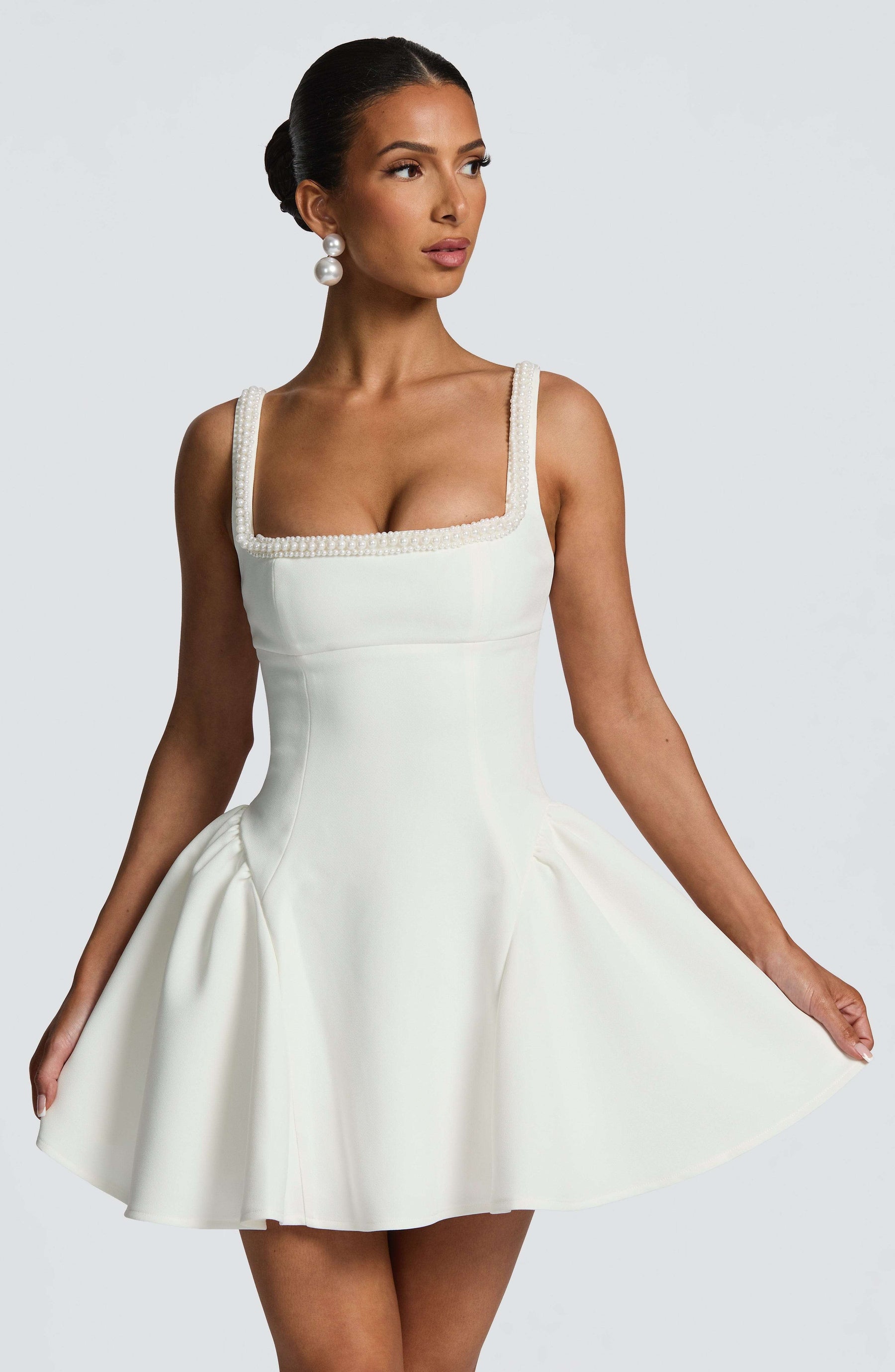 Christie Mini Dress - Ivory Ryvelle