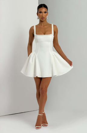 Christie Mini Dress - Ivory Ryvelle