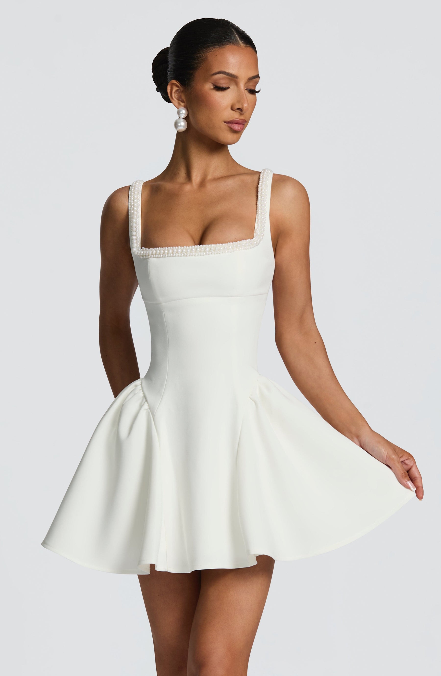 Christie Mini Dress - Ivory Ryvelle
