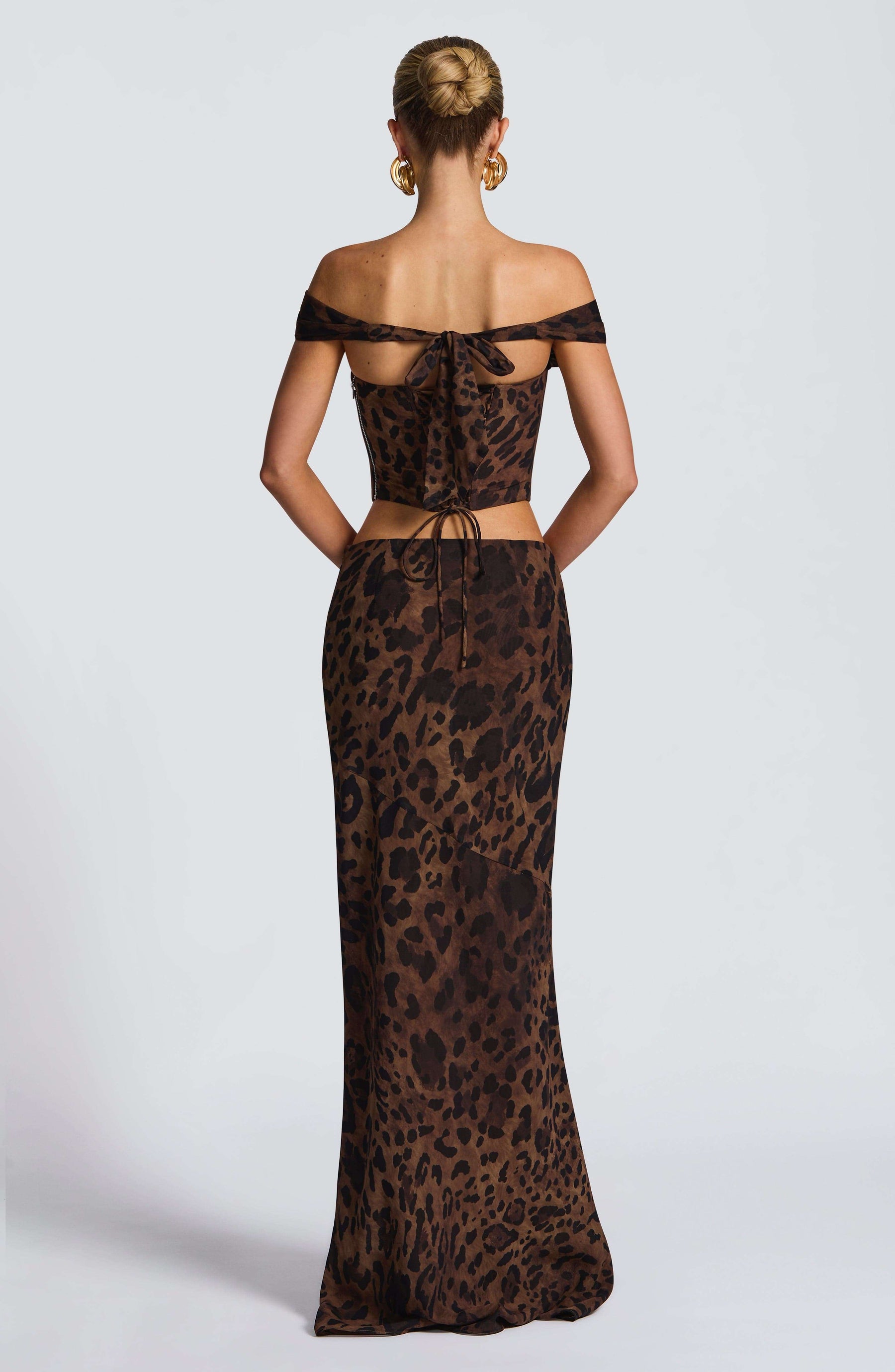 Chrysoula Maxi Skirt - Leopard Print Ryvelle