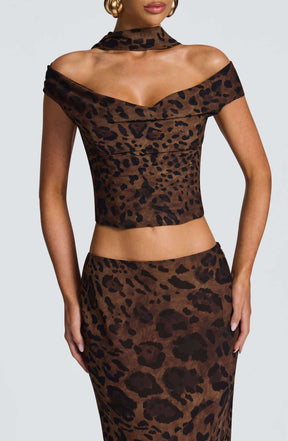 Chrysoula Top - Leopard Print Ryvelle