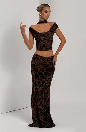 Chrysoula Top - Leopard Print Ryvelle