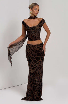 Chrysoula Top - Leopard Print Ryvelle