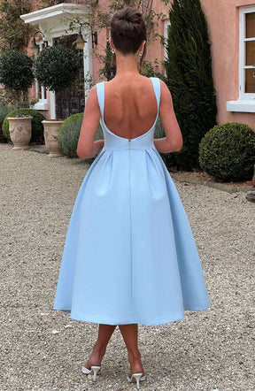 Clarabella Midi Dress - Blue Ryvelle