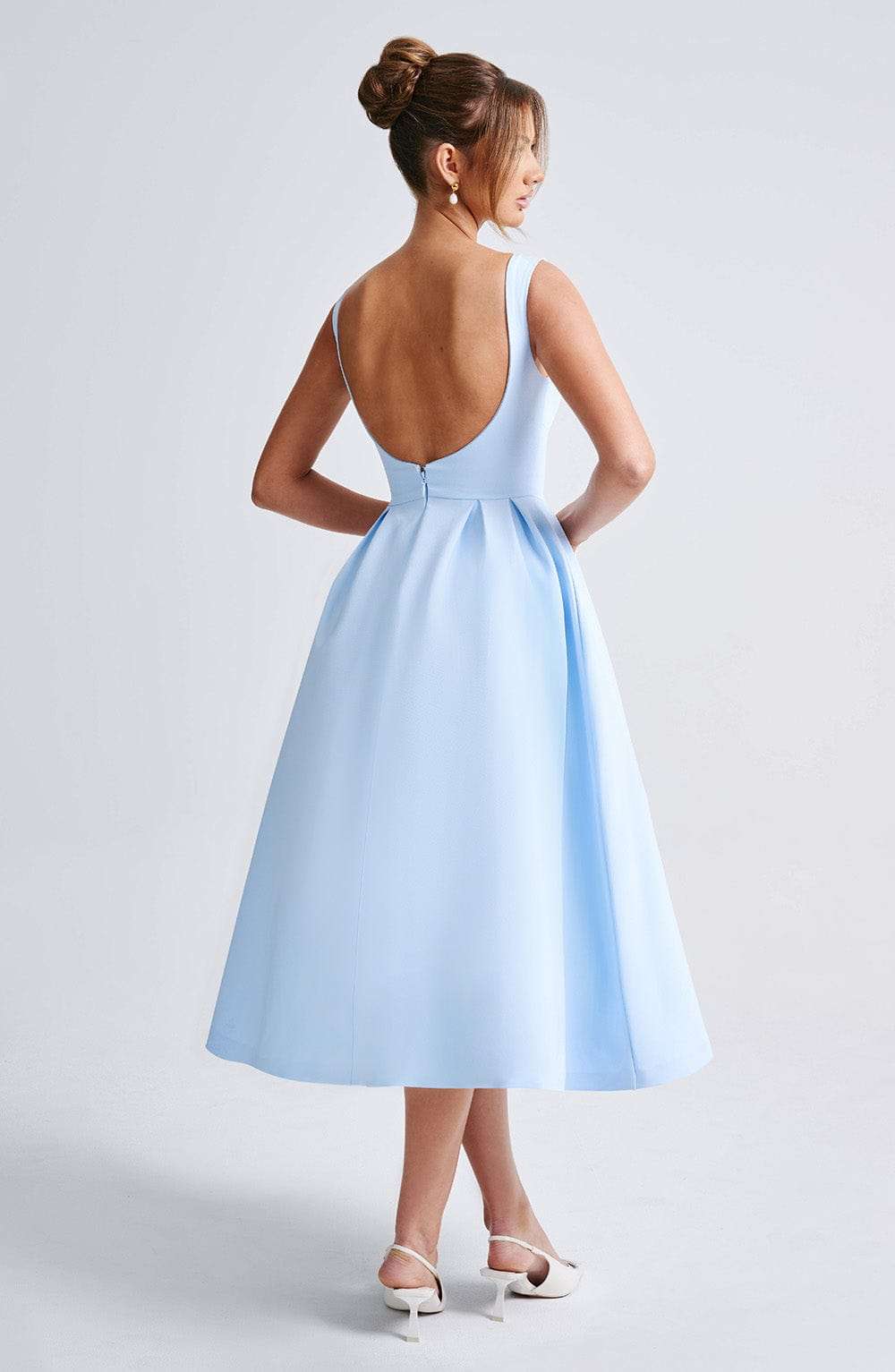 Clarabella Midi Dress - Blue Ryvelle