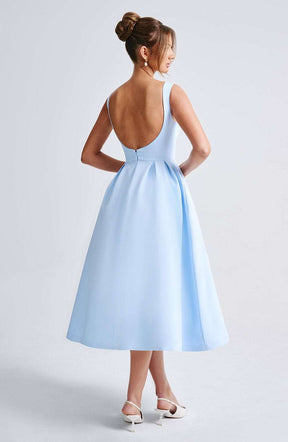 Clarabella Midi Dress - Blue Ryvelle