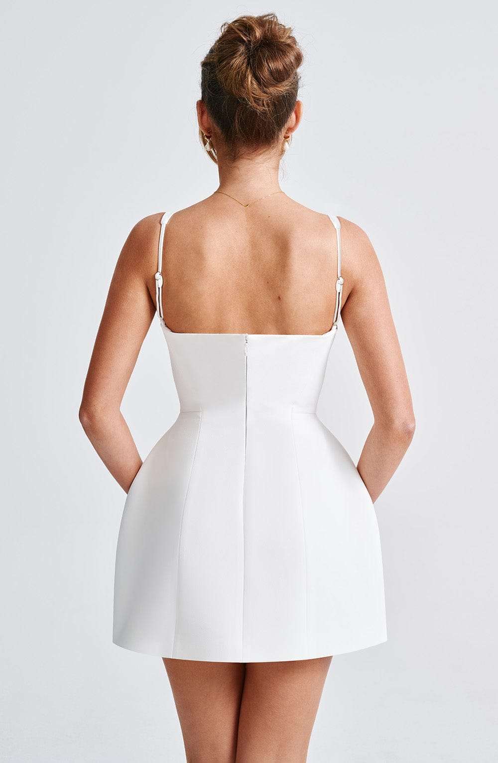 Claretta Mini Dress  Ivory Ryvelle
