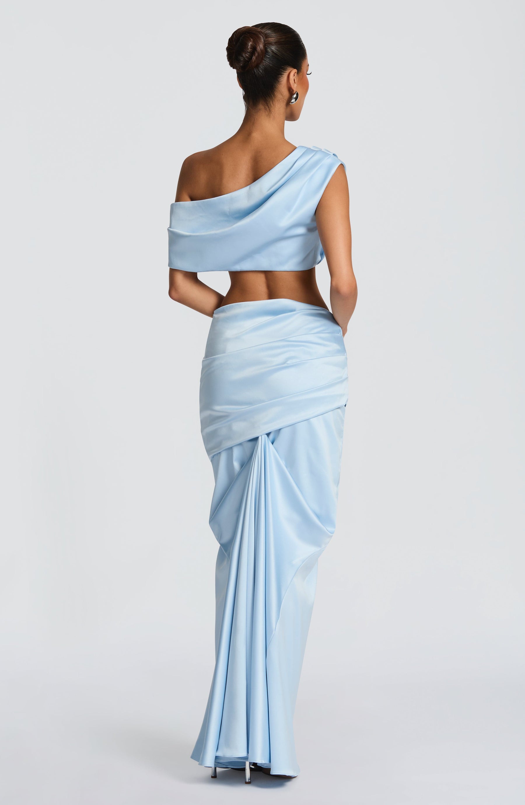Claudette Maxi Skirt - Glacier Blue Ryvelle
