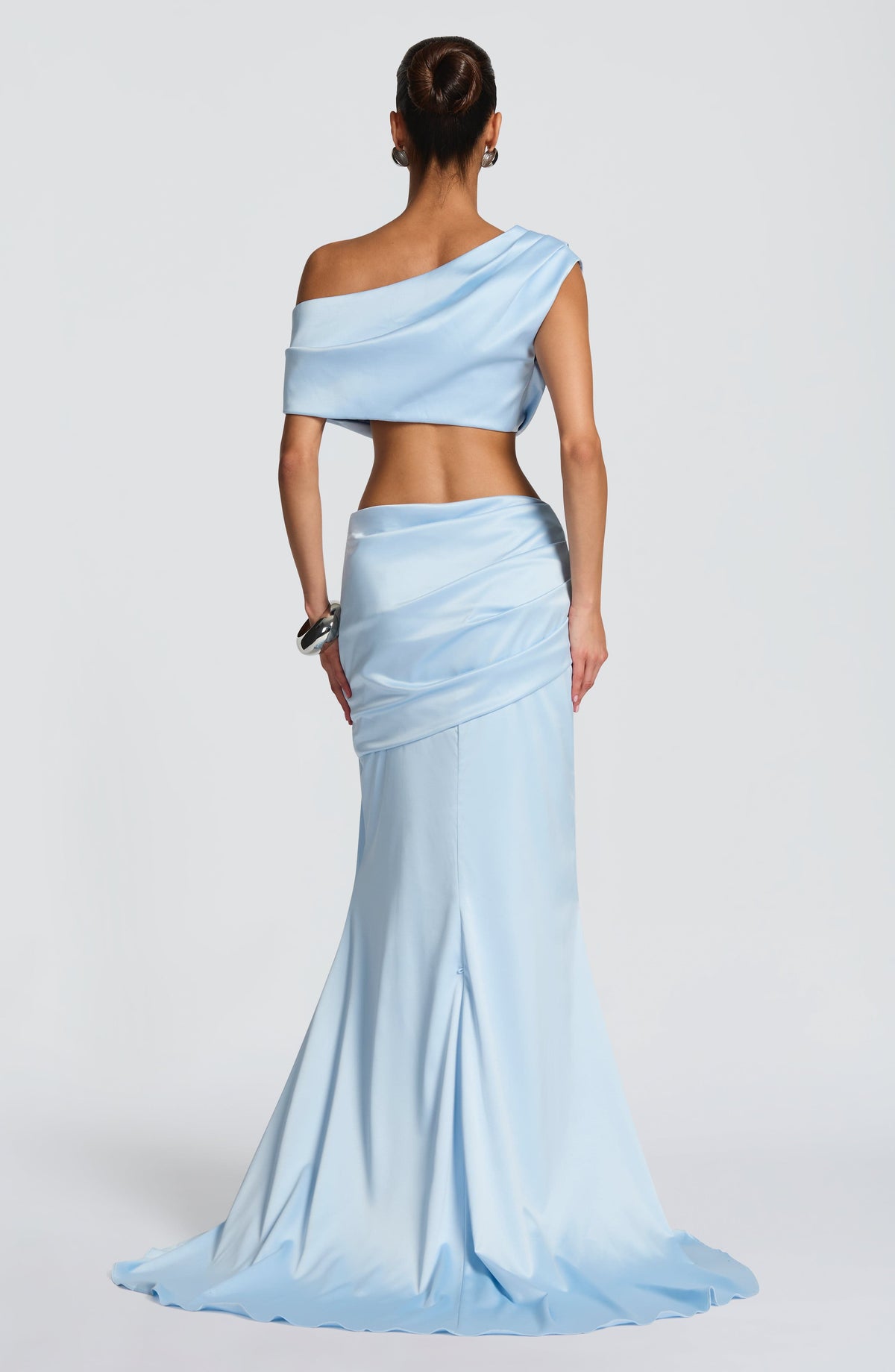 Claudette Maxi Skirt - Glacier Blue Ryvelle