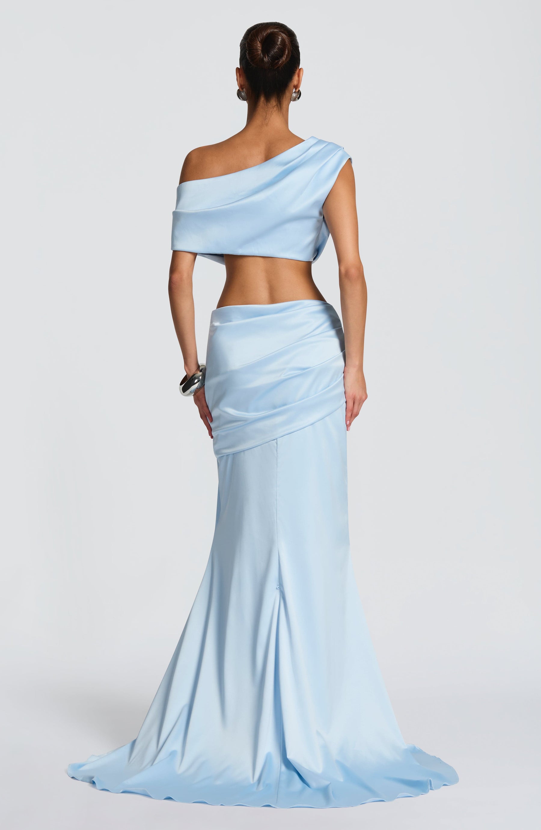 Claudette Maxi Skirt - Glacier Blue Ryvelle