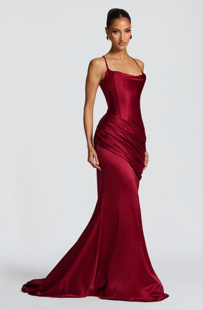 Connie Gown - Burgundy Ryvelle