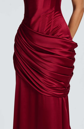 Connie Gown - Burgundy Ryvelle