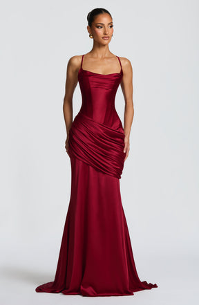 Connie Gown - Burgundy Ryvelle