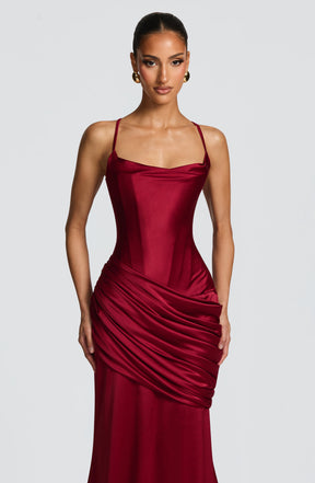 Connie Gown - Burgundy Ryvelle