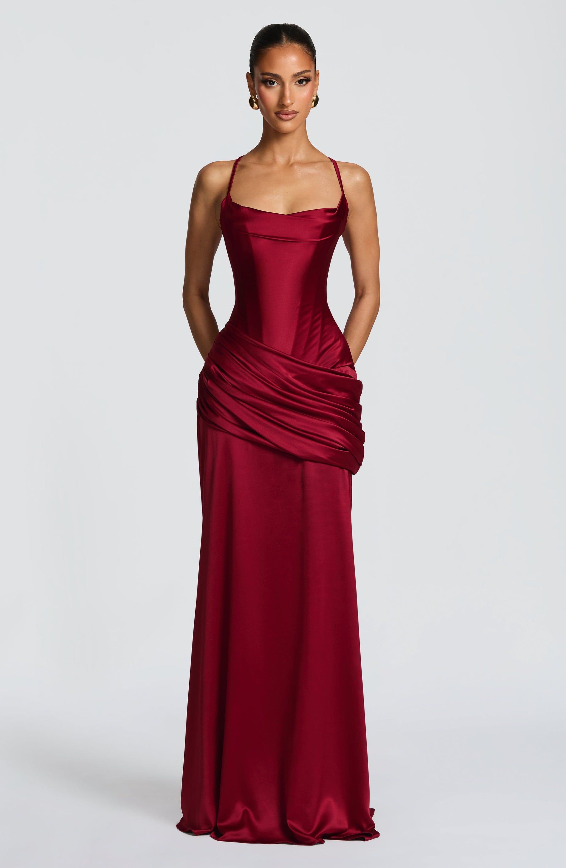 Connie Gown - Burgundy Ryvelle