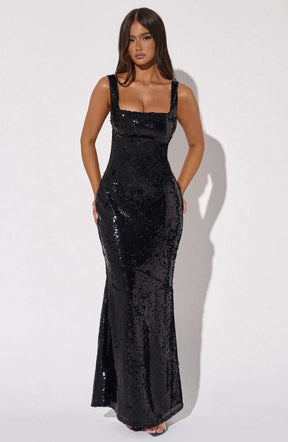 Corinne Maxi Dress - Black Ryvelle