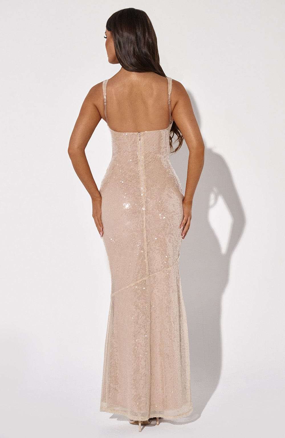 Corinne Maxi Dress - Nude Ryvelle