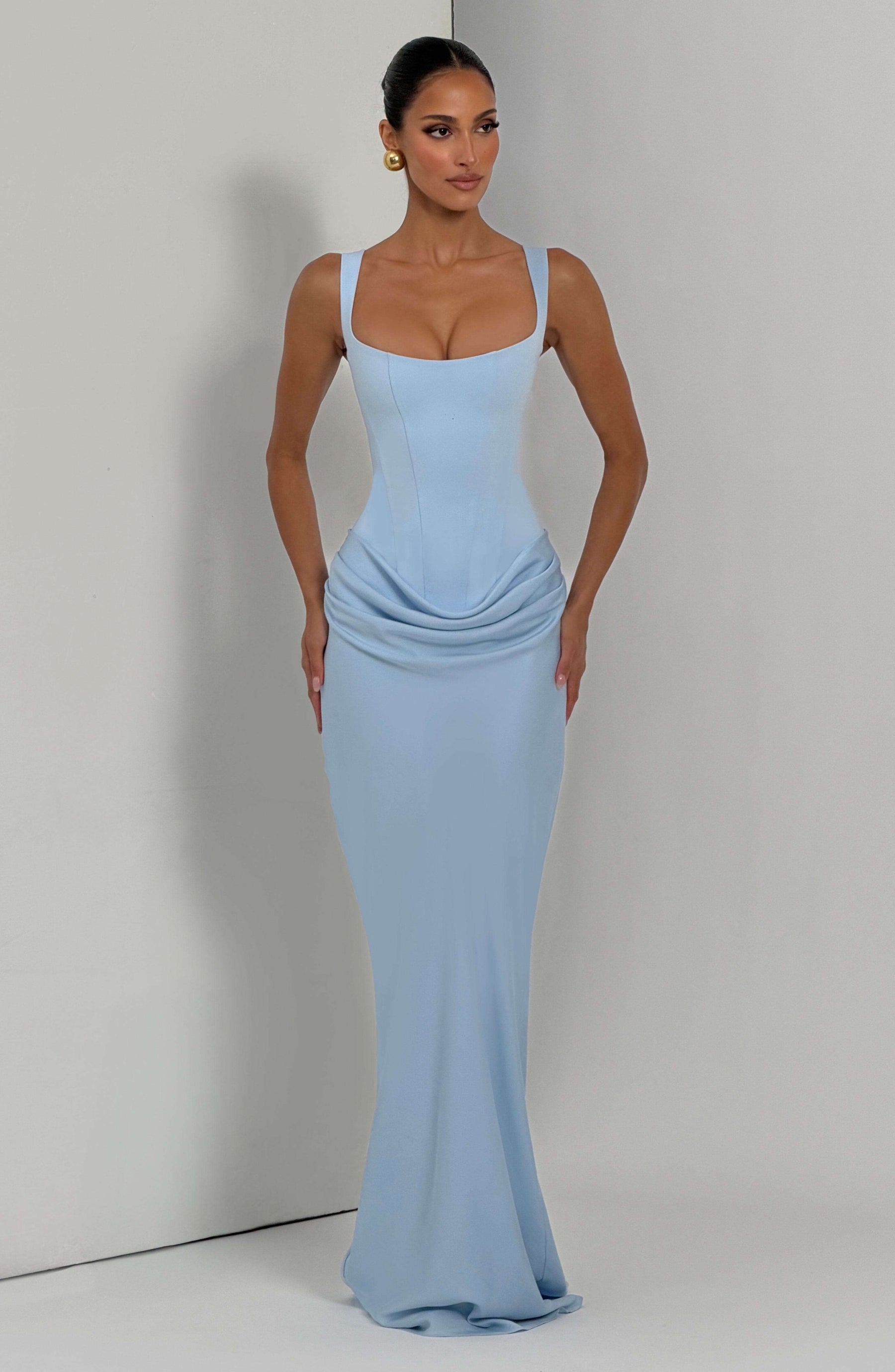 Cornelia Maxi Dress - Baby Blue Ryvelle