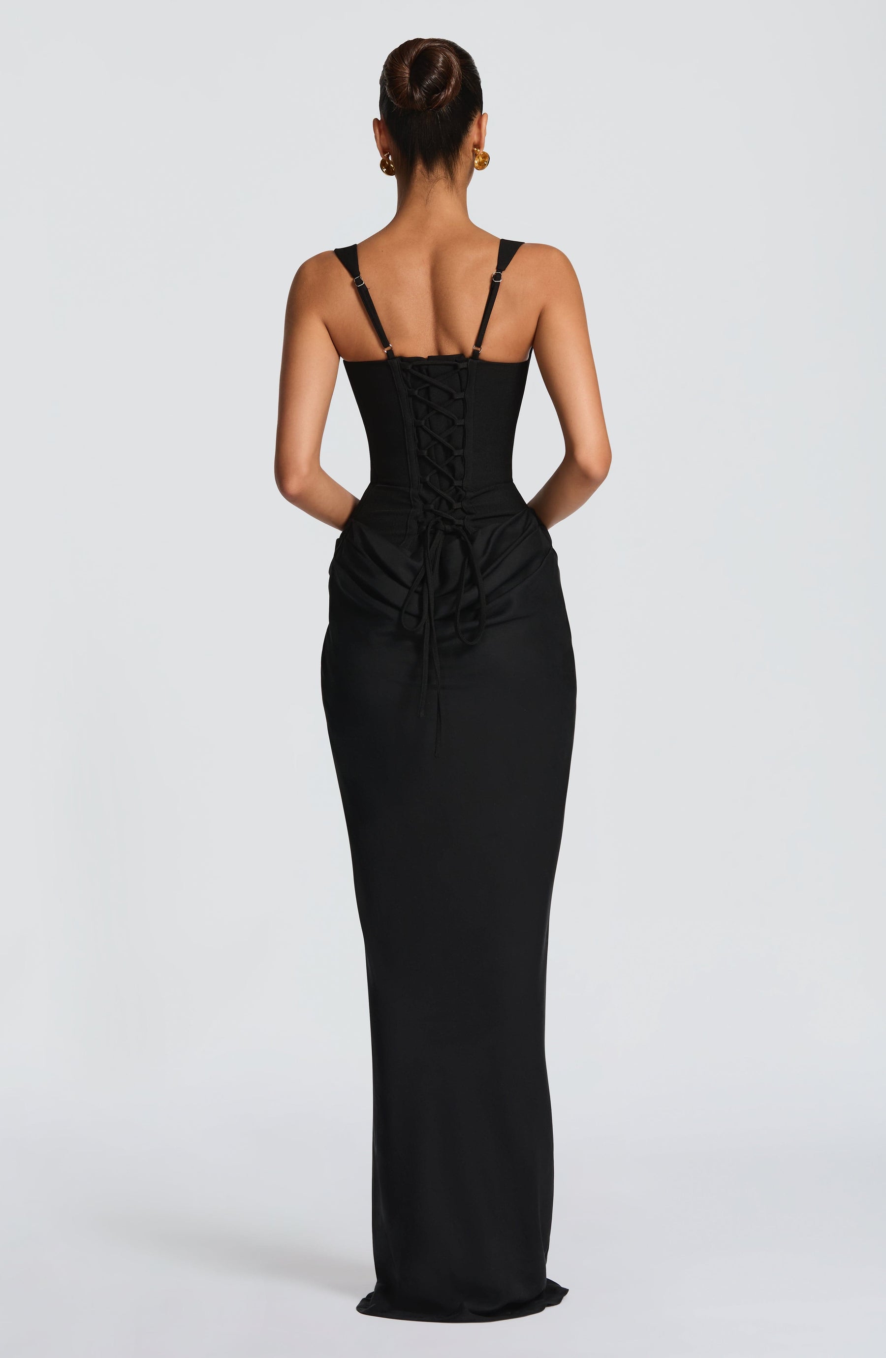 Robe longue Cornelia - Noir