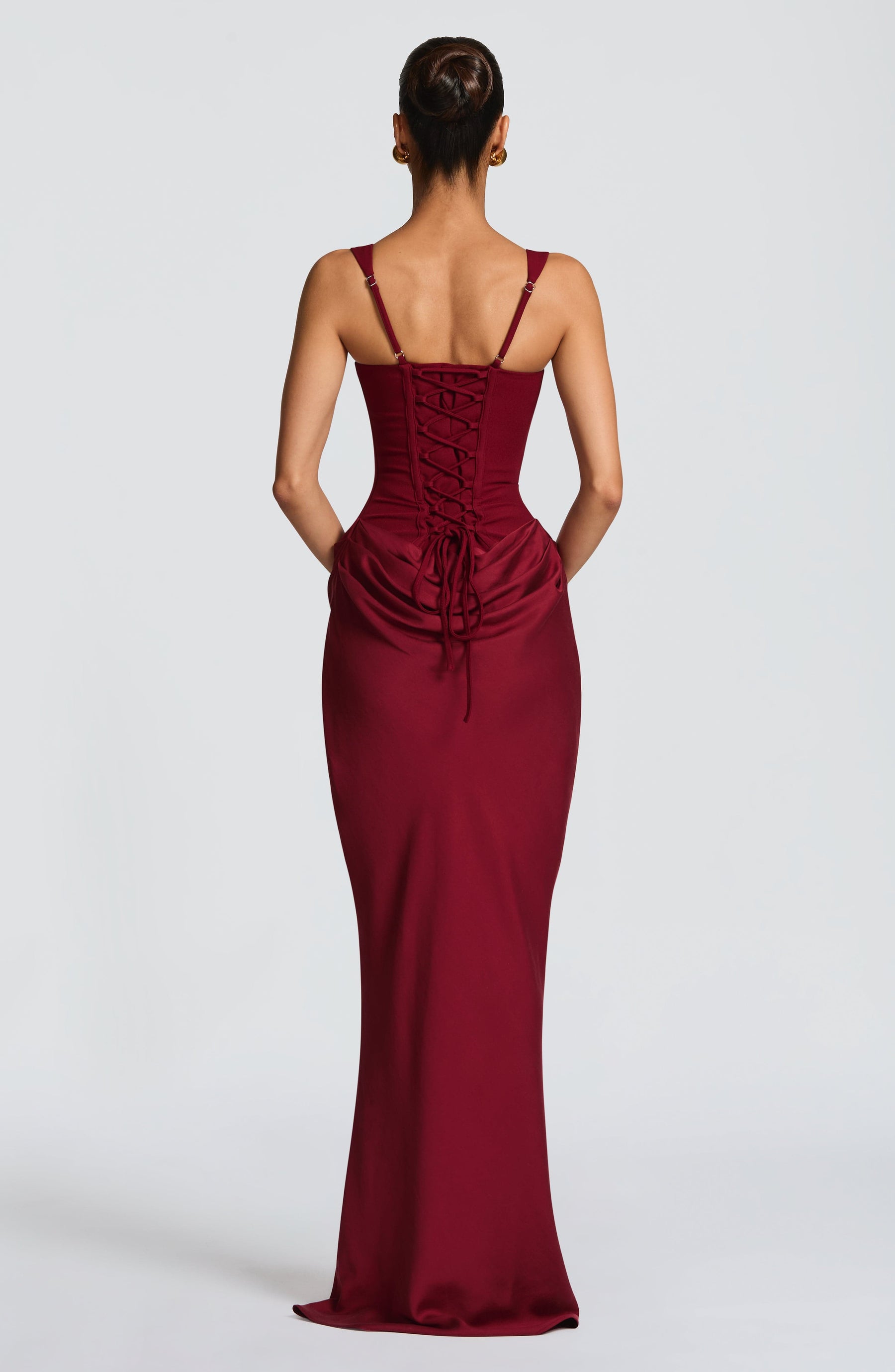 Cornelia Maxi Dress - Burgundy Ryvelle