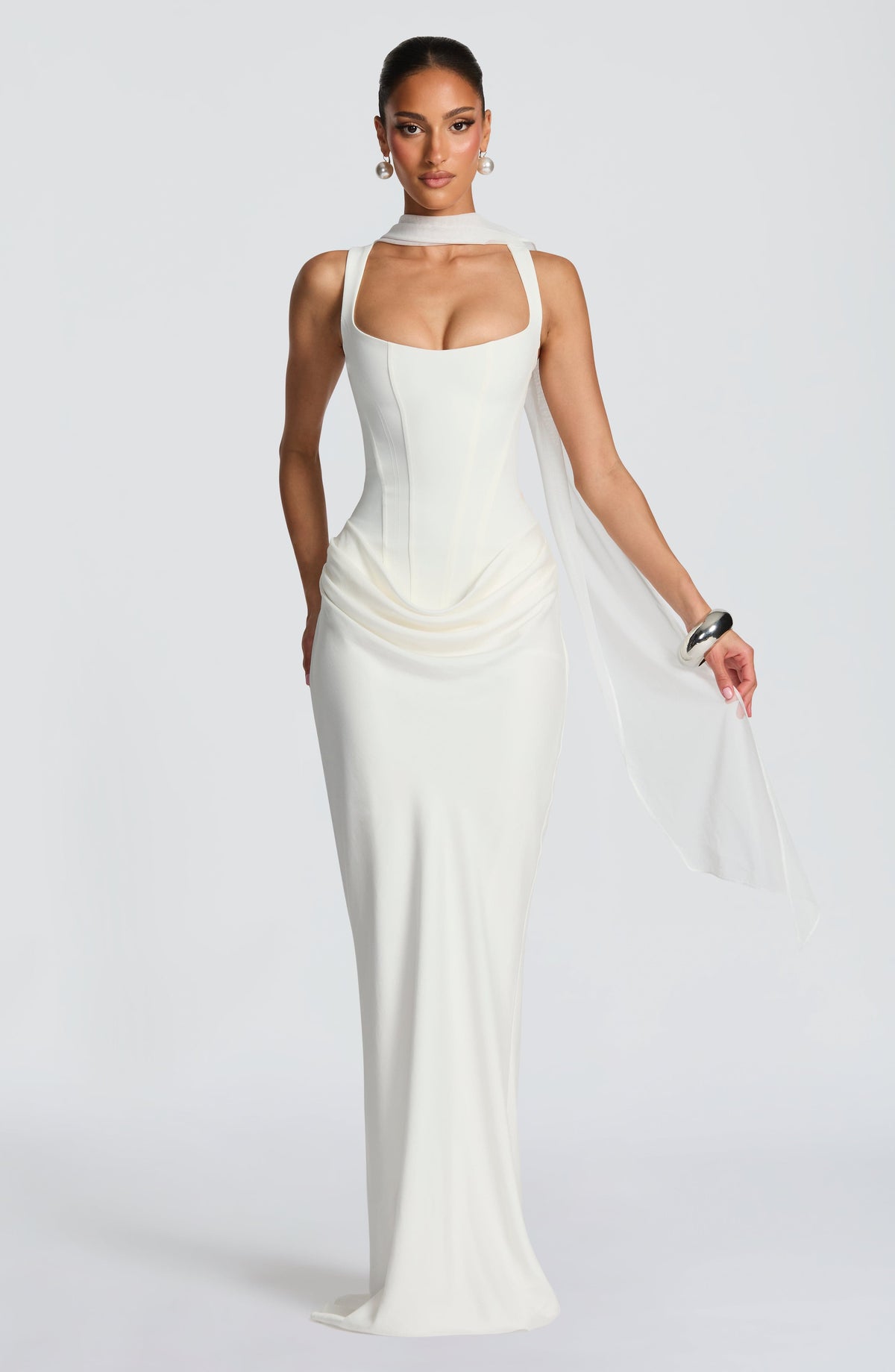 Cornelia Maxi Dress - Ivory Ryvelle