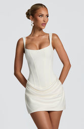 Cornelia Mini Dress - Ivory Ryvelle