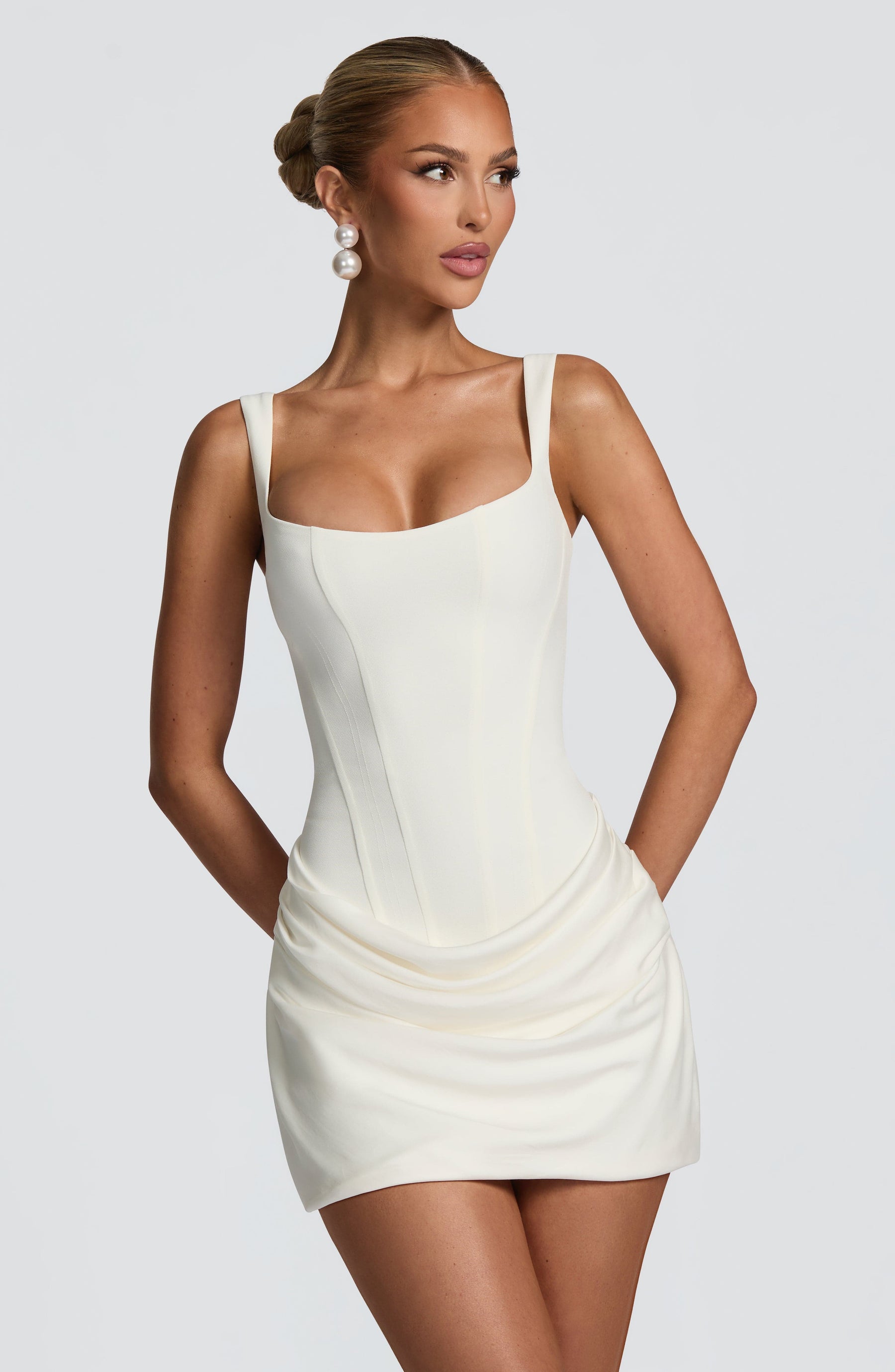 Cornelia Mini Dress - Ivory Ryvelle