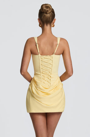 Cornelia Minikleid – Zitrone