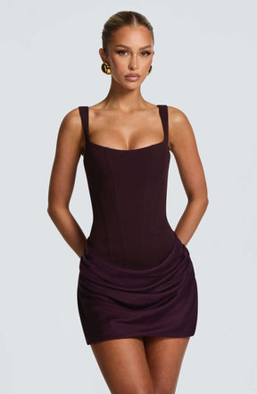 Cornelia Mini Dress - Plum Ryvelle