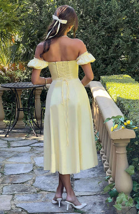 Courtney Midi Dress - Lemon Ryvelle