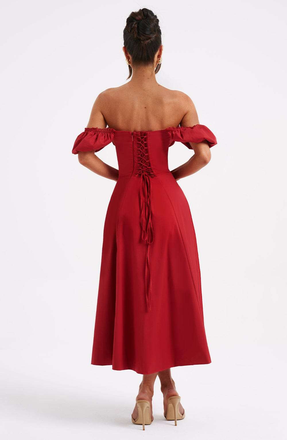 Courtney Midi Dress - Red Ryvelle