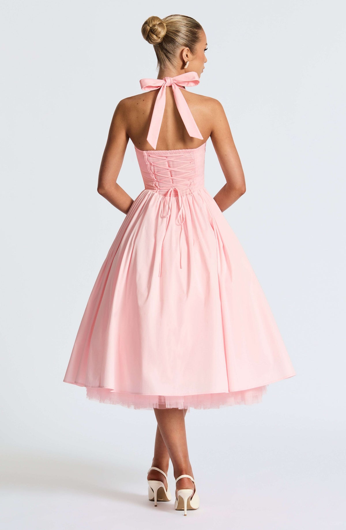 Cressida Midi Dress - Blush Ryvelle