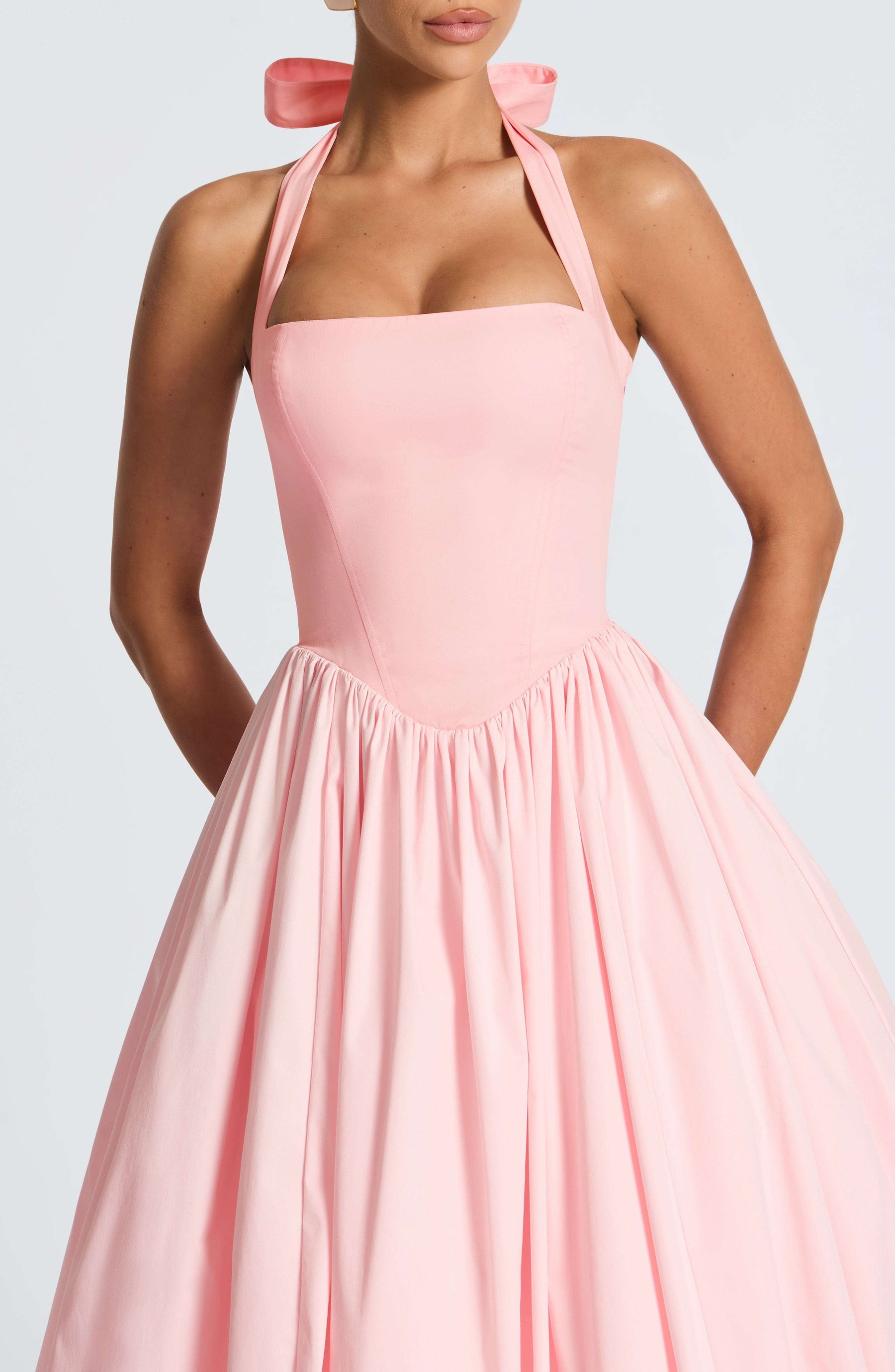 Cressida Midi Dress - Blush Ryvelle