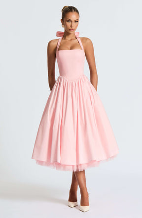 Cressida Midi Dress - Blush Ryvelle