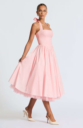 Cressida Midi Dress - Blush Ryvelle